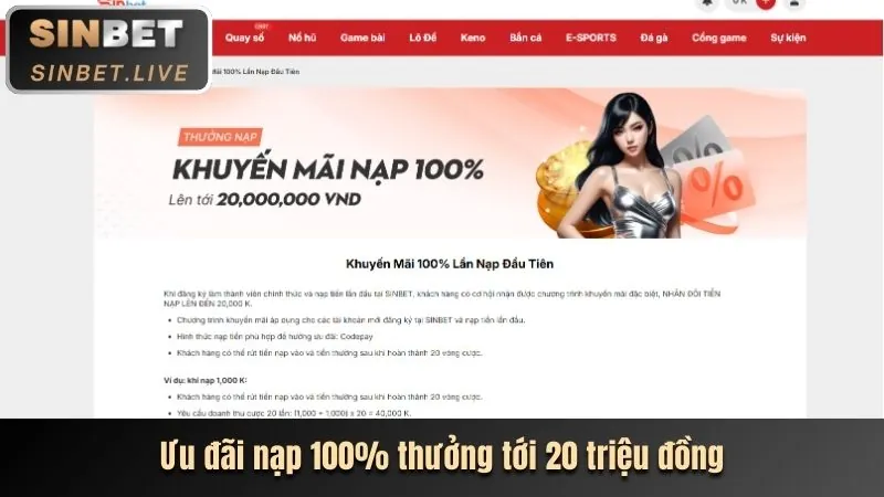 Ưu đãi nạp tiền lần đầu Awin68